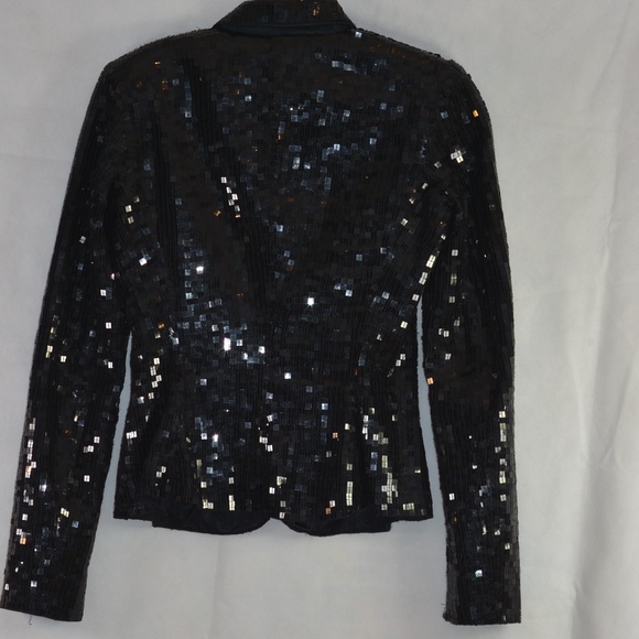 guess Black Sequin Jacket SZ S/P - Picture 6 of 9